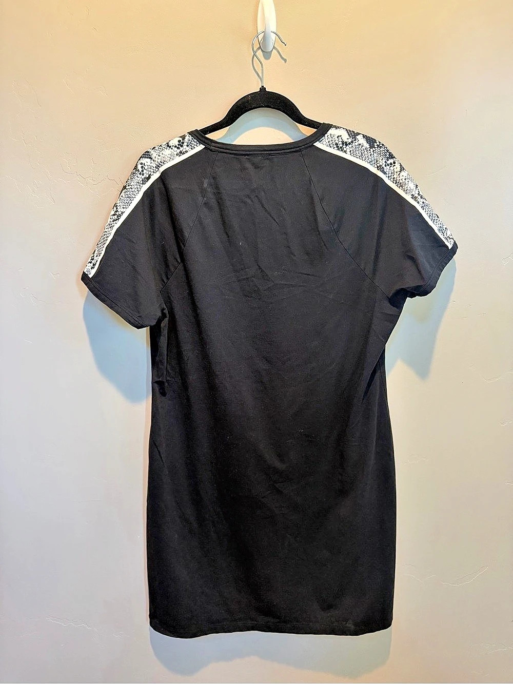 Calvin Klein Black & White Mini Dress Size Large - Picture 2 of 4